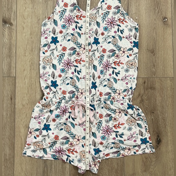 NWOT XHILARATION Floral Romper Sleepwear Loungewear PJs Size Medium - Picture 11 of 15